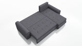 UNIVERSAL CORNER SOFA BED ECO 240CM GREEN KRONOS 19 2X STORAGE