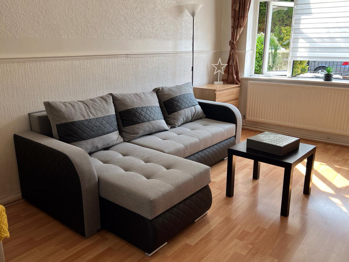 CORNER SOFA BED NESTY INARI 91/W39 228CM 2X STORAGE SPACE UNIVERSAL CORNER / BONELL SPRINGS + FOAM