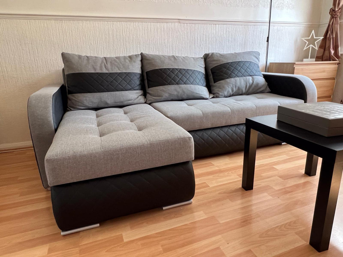 CORNER SOFA BED NESTY INARI 91/W39 228CM 2X STORAGE SPACE UNIVERSAL CORNER / BONELL SPRINGS + FOAM