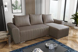 CORNER SOFA BED MALIBU 248CM MALMO 16 / UNIVERSAL RIGHT/LEFT CORNER / FOAM