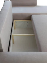 CORNER SOFA BED MALIBU 248CM MALMO 08 / UNIVERSAL RIGHT/LEFT CORNER / FOAM