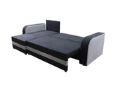 CORNER SOFA BED ALEXA GREY / BLACK 238cm universal RIGHT/LEFT CORNER / FOAM