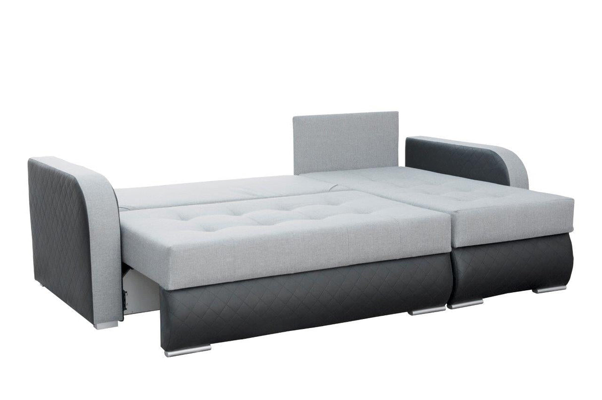CORNER SOFA BED NESTY INARI 24/W25 228CM 2X STORAGE SPACE UNIVERSAL CORNER / BONELL SPRINGS + FOAM