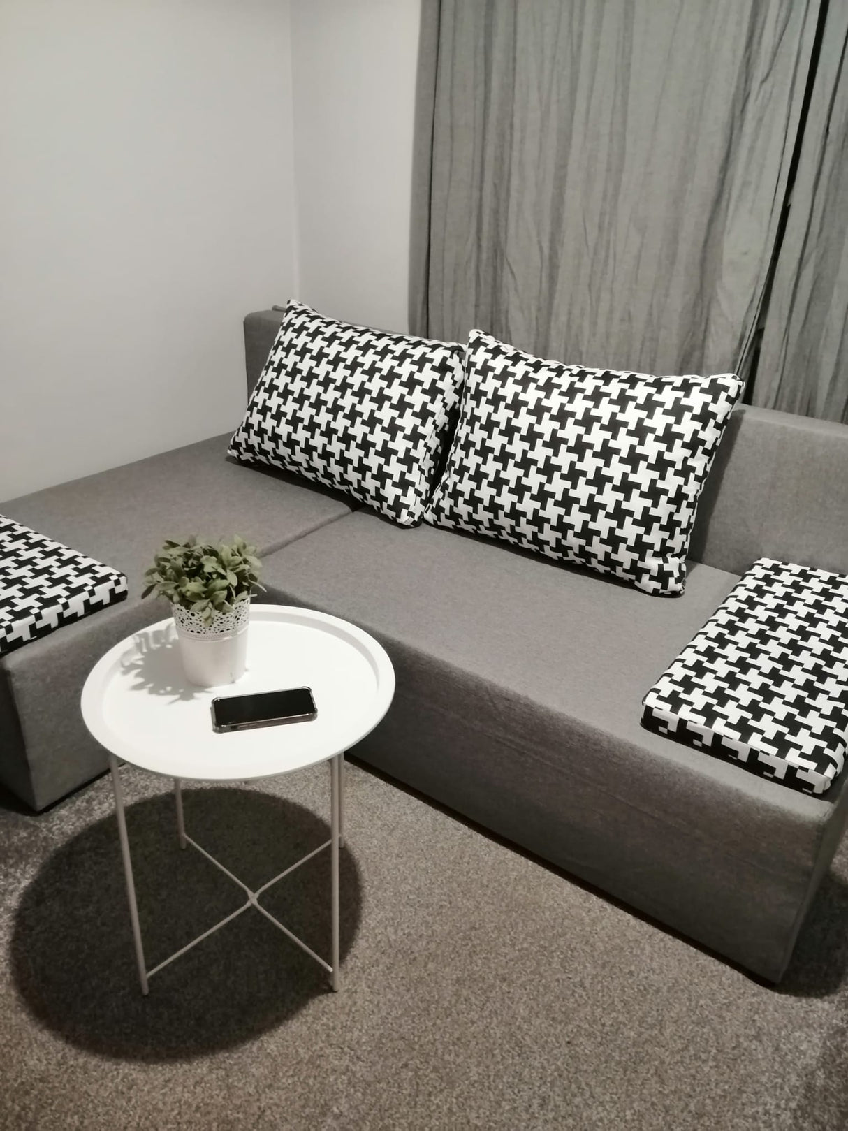 SMALL CORNER SOFA BED TOM 201CM MALMO 90 UNIVERSAL RIGHT/LEFT CORNER  / FOAM