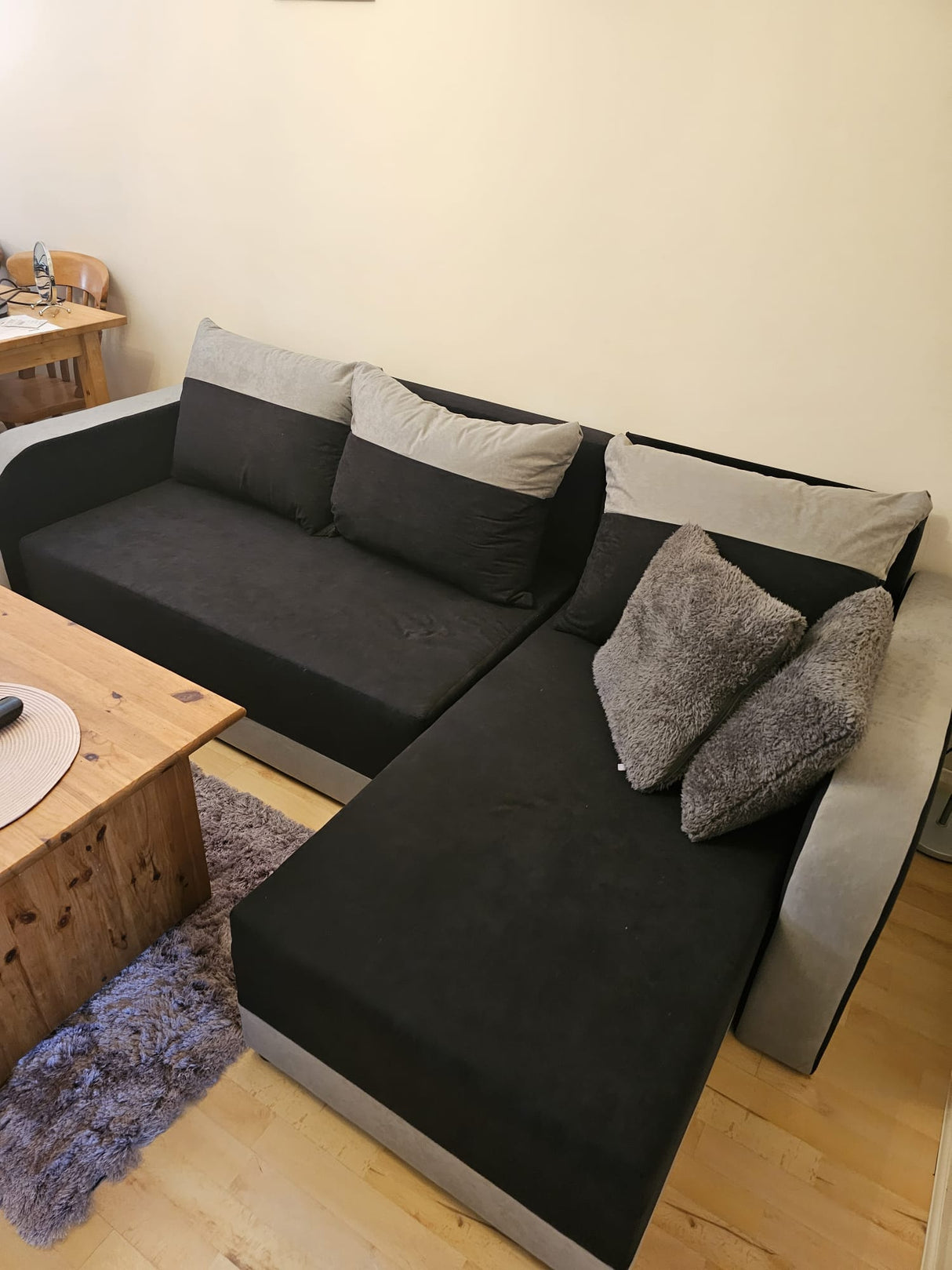 CORNER SOFA BED ALEXIS 228cm universal RIGHT/LEFT CORNER / FOAM