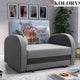 SINGLE SOFA BED TOLA 100CM *CHOICE OF COLORS* EASY CLEAN FABRIC / FOAM