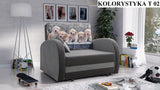 SINGLE SOFA BED TOLA 100CM *CHOICE OF COLORS* EASY CLEAN FABRIC / FOAM