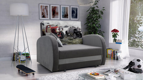 SINGLE SOFA BED TOLA 100CM *CHOICE OF COLORS* EASY CLEAN FABRIC / FOAM