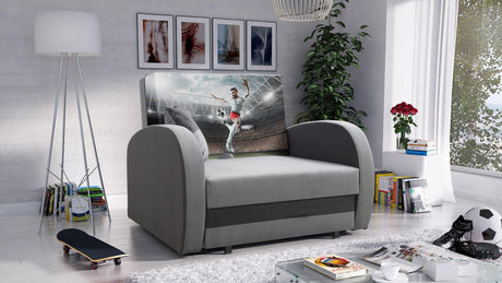 SINGLE SOFA BED TOLA 100CM *CHOICE OF COLORS* EASY CLEAN FABRIC / FOAM