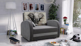 SINGLE SOFA BED TOLA 100CM *CHOICE OF COLORS* EASY CLEAN FABRIC / FOAM