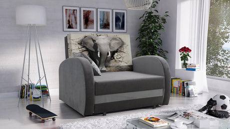 SINGLE SOFA BED TOLA 100CM *CHOICE OF COLORS* EASY CLEAN FABRIC / FOAM