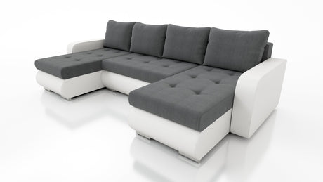 CORNER SOFA BED DAVY U 300CM CHOICE OF COLORS / BONNELL SPRING + FOAM