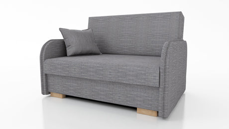 2 SEATER SOFA BED GOLDY 124CM EASY CLEAN FABRIC / SPRINGS + FOAM