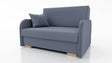 2 SEATER SOFA BED GOLDY 124CM EASY CLEAN FABRIC / SPRINGS + FOAM