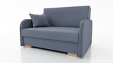 2 SEATER SOFA BED GOLDY 124CM EASY CLEAN FABRIC / SPRINGS + FOAM