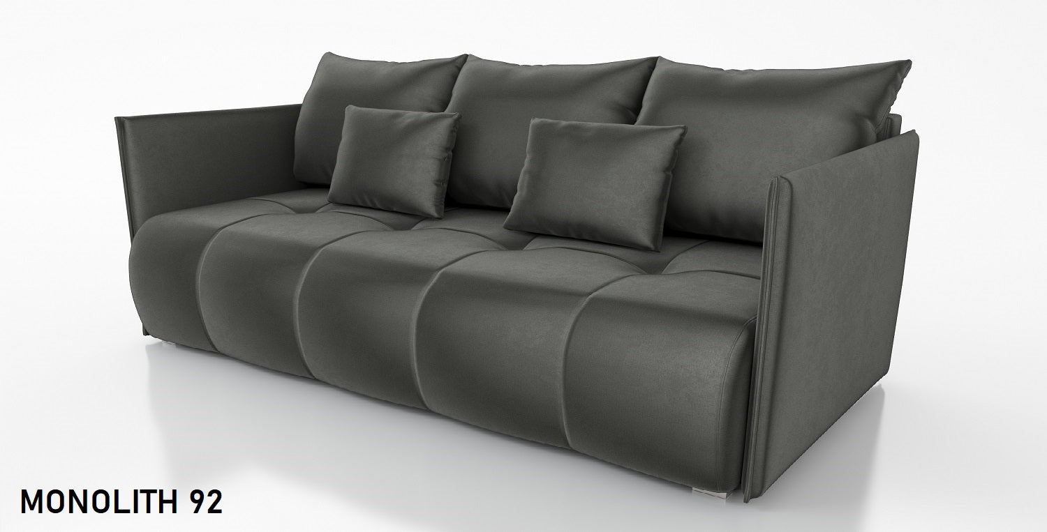 NEW!  SOFA BED NESS 199CM SPINGS + FOAM / CHOICE OF COLOR