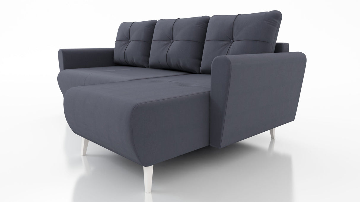 CORNER SOFA BED MONE UNIVERSAL 228cm KRONOS 22 EASY CLEAN FABRIC / BONELL SPRINGS + FOAM
