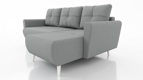 CORNER SOFA BED MONE UNIVERSAL 228cm EASY CLEAN FABRIC CHOICE OF COLOR / BONELL SPRINGS + FOAM