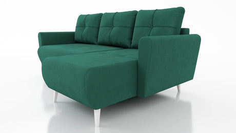 CORNER SOFA BED MONE UNIVERSAL 228cm EASY CLEAN FABRIC CHOICE OF COLOR / BONELL SPRINGS + FOAM