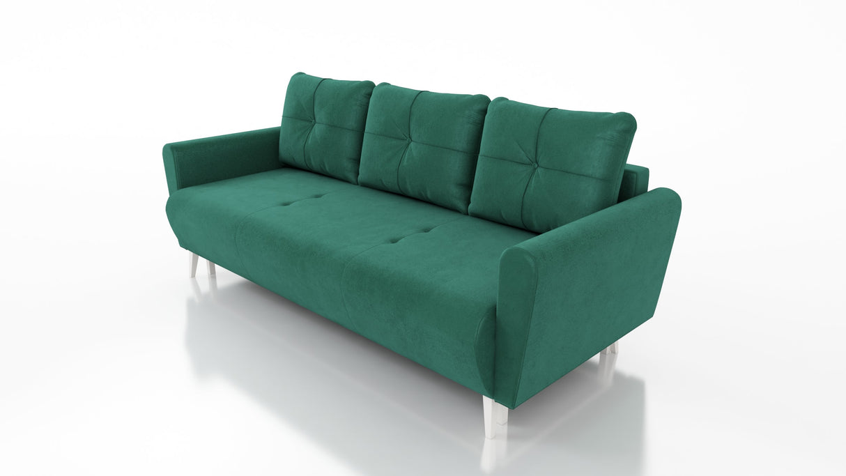 SOFA BED MONE CHOICE OF COLOR 221CM SEASY CLEAN FABRIC / BONELL SPRINGS + FOAM