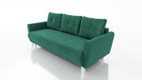 SOFA BED MONE CHOICE OF COLOR 221CM SEASY CLEAN FABRIC / BONELL SPRINGS + FOAM