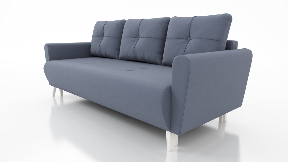 SOFA BED MONE CHOICE OF COLOR 221CM SEASY CLEAN FABRIC / BONELL SPRINGS + FOAM