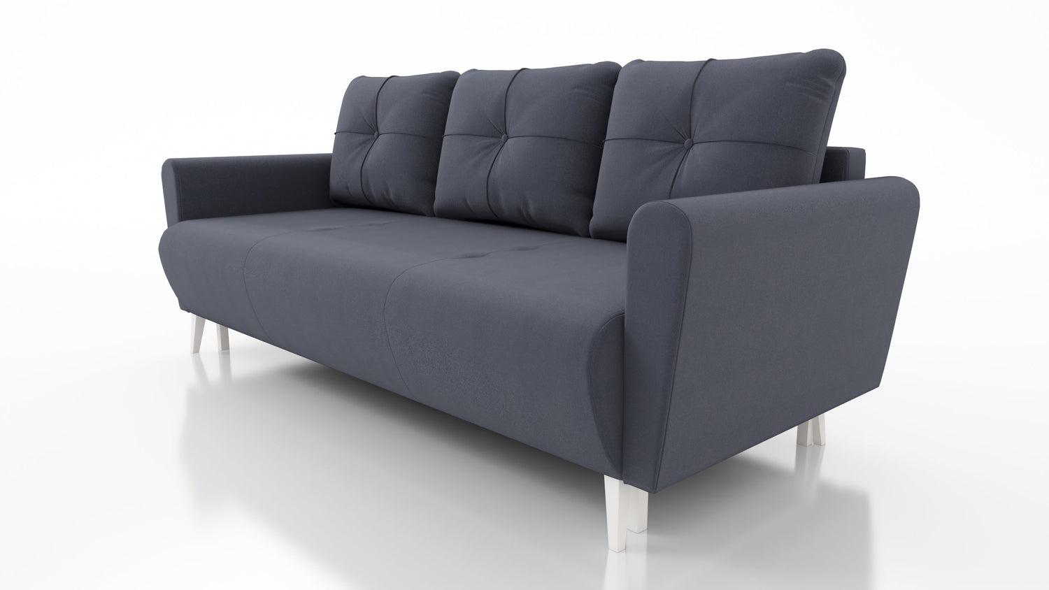 SOFA BED MONE CHOICE OF COLOR 221CM SEASY CLEAN FABRIC / BONELL SPRINGS + FOAM