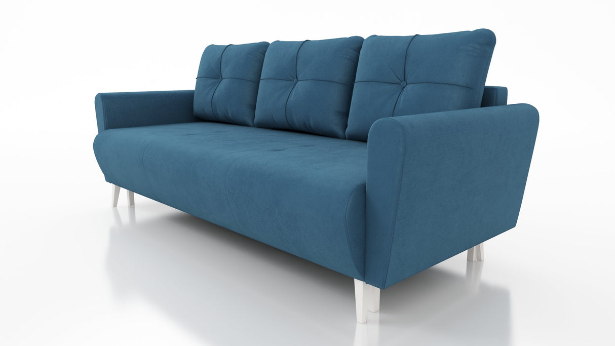 SOFA BED MONE CHOICE OF COLOR 221CM SEASY CLEAN FABRIC / BONELL SPRINGS + FOAM