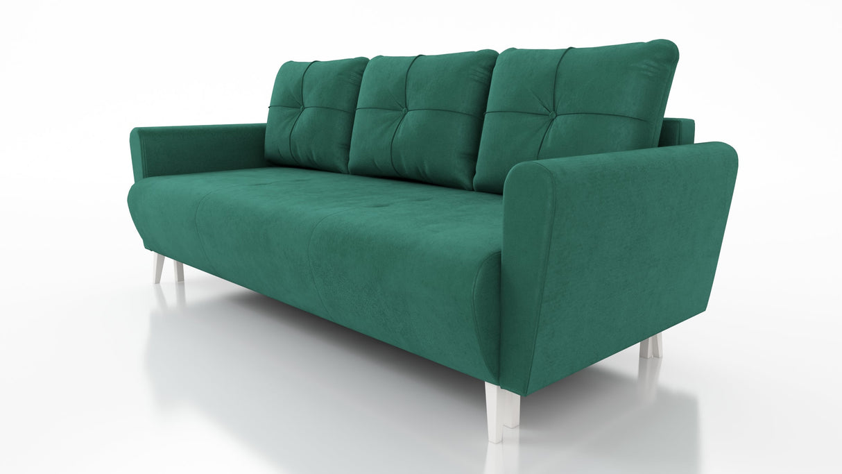 SOFA BED MONE CHOICE OF COLOR 221CM SEASY CLEAN FABRIC / BONELL SPRINGS + FOAM