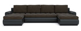 CORNER SOFA BED PRADO U TRINITY 08/1114 300CM / SPRINGS + FOAM EASY CLEAN FABRIC