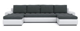 CORNER SOFA BED PRADO U TRINITY 15/1115 300CM / SPRINGS + FOAM EASY CLEAN FABRIC