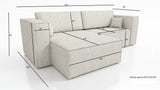 CORNER SOFA BED OTTO VOGUE 255CM UNIVERSAL CORNER